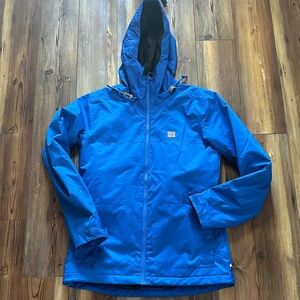 DC Men's Royal Blue Hooded Snow Jacket Medium